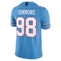 Tennessee Titans Jeffery Simmons Nike Light Blue Team Vapor F.U.S.E. Stitched Limited Jersey
