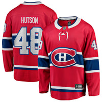 Montreal Canadiens Lane Hutson Fanatics Red Home Breakaway Jersey