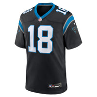 Carolina Panthers Jalen Coker Nike Black Team Game Jersey