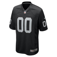 Las Vegas Raiders Nike Black Custom Game Jersey