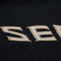 Mitchell & Ness Black Florida State Seminoles On The Clock Full-Button Fashion Jersey