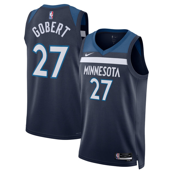 Minnesota Timberwolves Nike Icon Edition Swingman Jersey - Navy - Rudy Gobert
