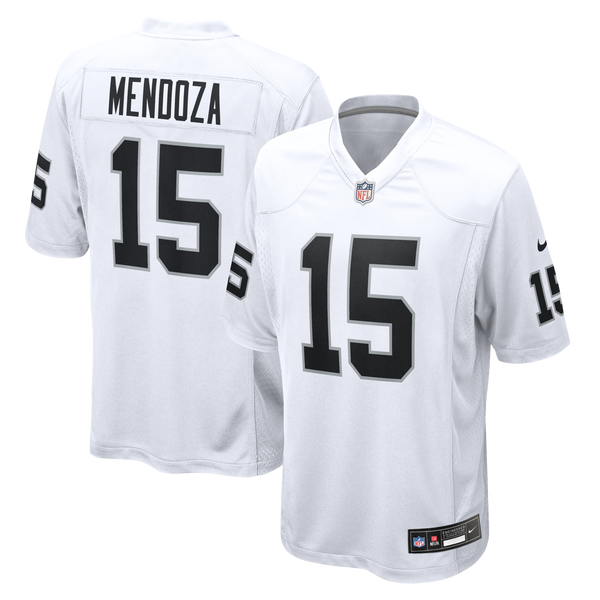 Las Vegas Raiders Fernando Mendoza Nike White Game Player Jersey