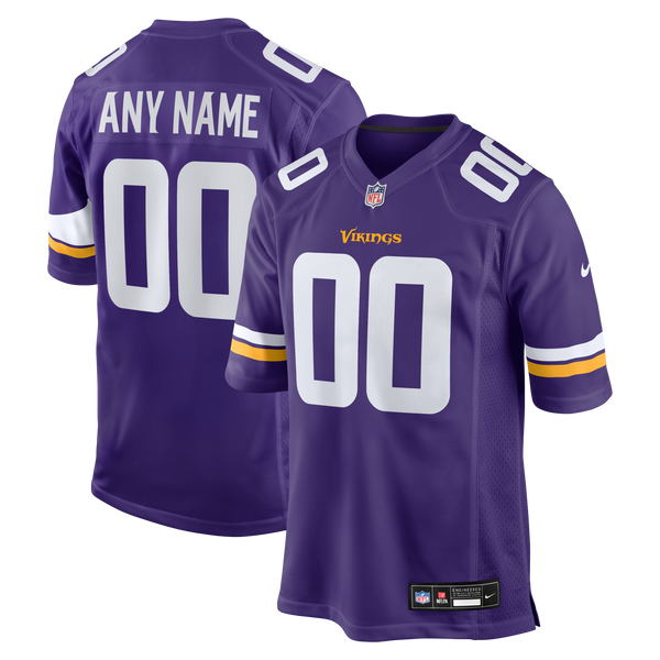 Minnesota Vikings Nike Purple Custom Game Jersey