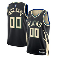 Milwaukee Bucks Jordan Statement Swingman Jersey - Custom