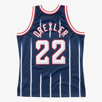Houston Rockets Mitchell & Ness Swingman Jersey Road Clyde Drexler 1996-97