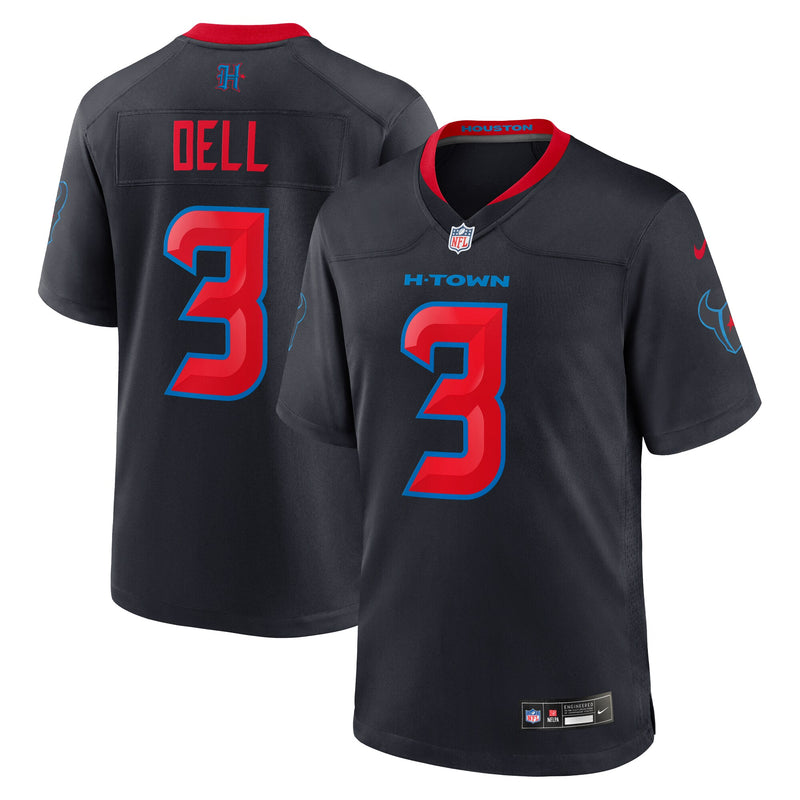 Houston Texans Tank Dell Nike Navy 2nd Alternate Game Jersey