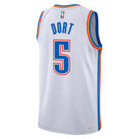 Oklahoma City Thunder Nike Association Edition Swingman Jersey - White - Luguentz Dort
