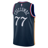 Philadelphia 76ers Nike 2025/26 City Edition Swingman Jersey - Navy - VJ Edgecombe