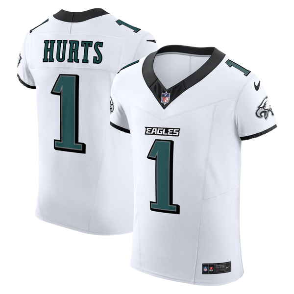 Philadelphia Eagles Jalen Hurts Nike White Vapor F.U.S.E. Elite Jersey