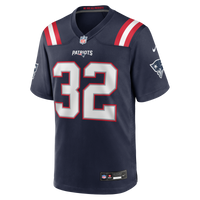 New England Patriots TreVeyon Henderson Nike Navy 2025 NFL Draft Game Jersey