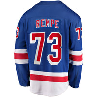 New York Rangers Matt Rempe Fanatics Blue Home Breakaway Jersey