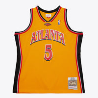 Atlanta Hawks Mitchell & Ness Josh Smith 2004 Alternate Authentic Jersey - Yellow
