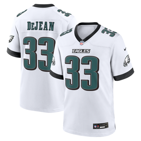 Philadelphia Eagles Cooper DeJean Nike White Game Jersey