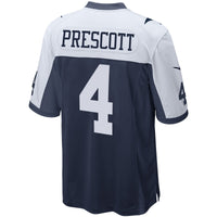 Dallas Cowboys Dak Prescott Nike Navy Alternate Game Team Jersey