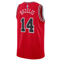 Chicago Bulls Nike Icon Swingman Jersey - Red - Matas Buzelis