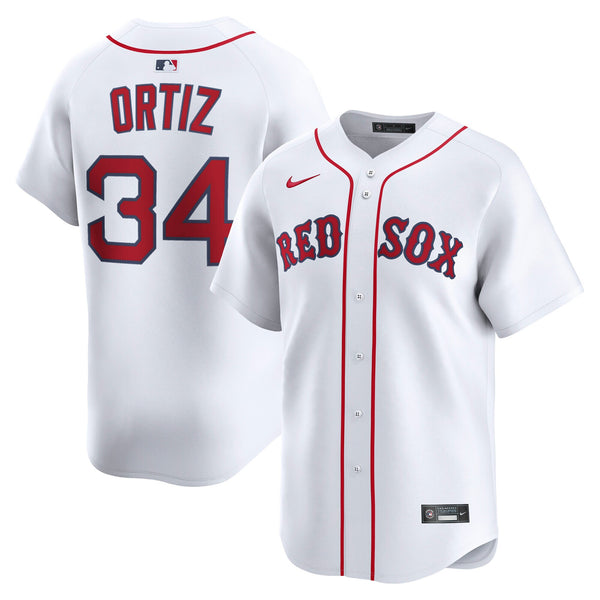 Boston Red Sox David Ortiz Nike White Home Limited Jersey