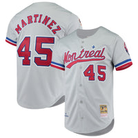 Montreal Expos Pedro Martinez Mitchell & Ness Gray Cooperstown Collection Authentic Jersey
