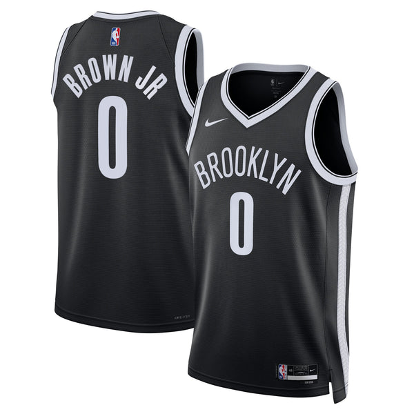 Brooklyn Nets Nike Icon Swingman Jersey - Black - Mikel Brown Jr.