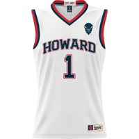 GameDay Greats #1 White Howard Bison Lightweight Basketball Jersey