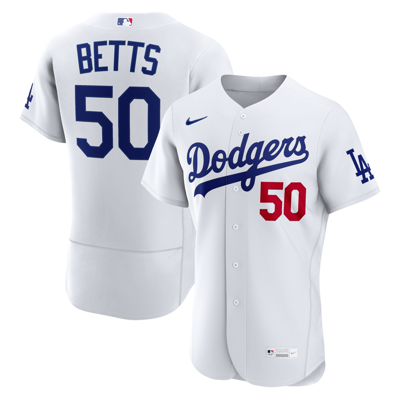 Los Angeles Dodgers Mookie Betts Nike White Home Authentic Jersey