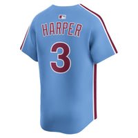 Philadelphia Phillies Bryce Harper Nike Light Blue Alternate Limited Player Jersey