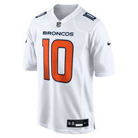 Denver Broncos Bo Nix Nike White Tundra Fashion Game Jersey