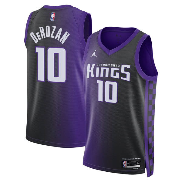 Sacramento Kings Jordan Brand Statement Edition Swingman Jersey - Purple - DeMar DeRozan