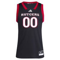 adidas #1 Black Rutgers Scarlet Knights Replica Swingman Jersey