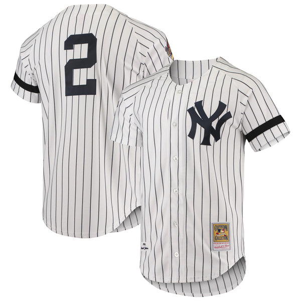 New York Yankees Mitchell & Ness White Cooperstown Collection 1996 Authentic Home Jersey