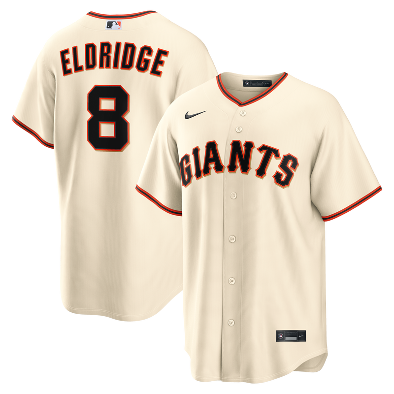 San Francisco Giants Bryce Eldridge Nike Cream Home Replica Jersey