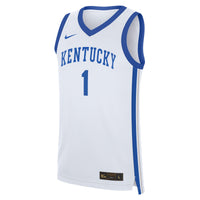 Nike Devin Booker White Kentucky Wildcats Performance Replica Basketball Jersey