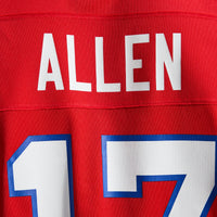 Buffalo Bills Josh Allen Nike Red Alternate Game Jersey