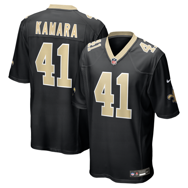 New Orleans Saints Alvin Kamara Nike Black Game Jersey