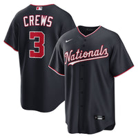 Washington Nationals Dylan Crews Nike Navy Alternate Replica Jersey
