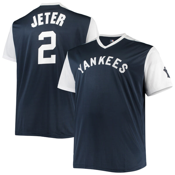 New York Yankees Derek Jeter Navy/White Cooperstown Collection Replica Player Jersey