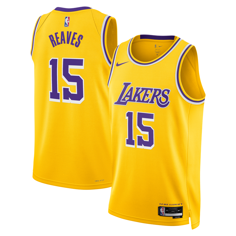 Los Angeles Lakers Nike Icon Edition Swingman Jersey - Gold - Austin Reaves