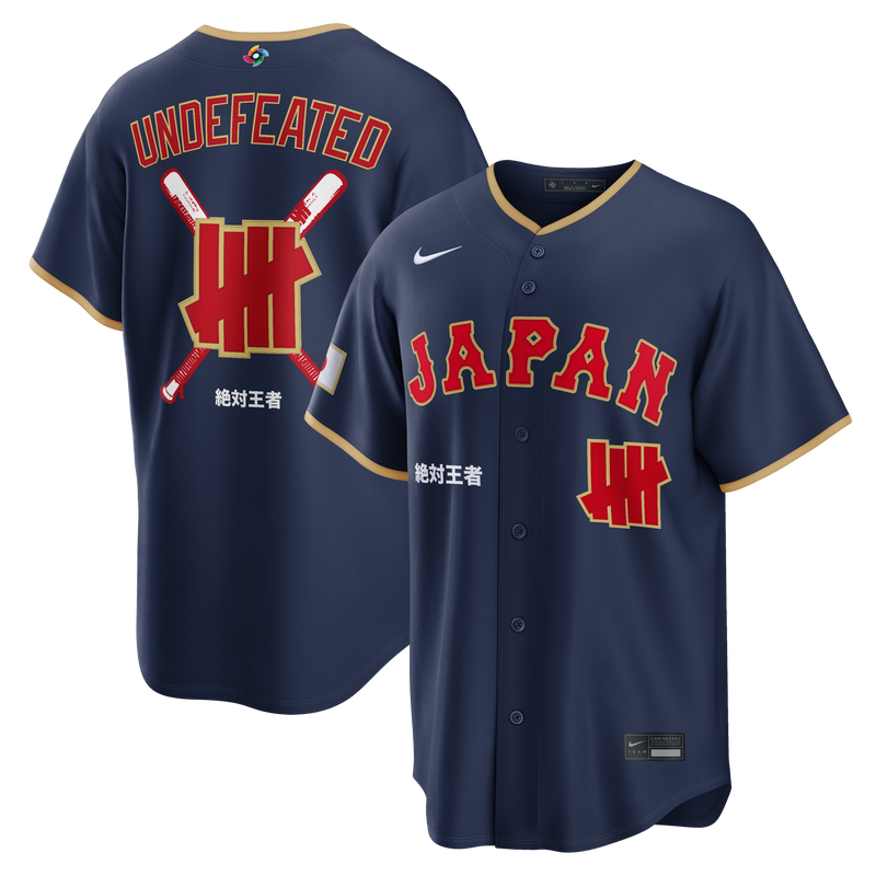 Japan Baseball Nike x Undefeated Navy 2026 World Baseball Classic Stadium Jersey