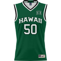 GameDay Greats #50 Green Hawaii Rainbow Warriors Lightweight Basketball Jersey