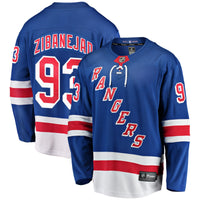 New York Rangers Mika Zibanejad Fanatics Blue Home Breakaway Player Jersey