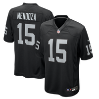 Las Vegas Raiders Fernando Mendoza Nike Black 2026 NFL Draft First Round Pick No. 1 Team Game Jersey