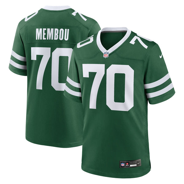 New York Jets Armand Membou Nike Green Team Game Jersey