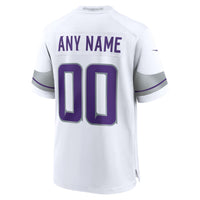Minnesota Vikings Nike White Alternate Custom Game Jersey