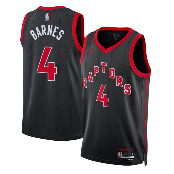 Toronto Raptors Jordan Statement Edition Swingman Jersey - Black - Scottie Barnes