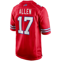 Buffalo Bills Josh Allen Nike Red Alternate Game Jersey