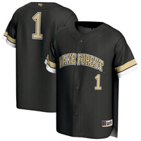 GameDay Greats #1 Black Wake Forest Demon Deacons Lightweight Collegiate Baseball Fashion Jersey