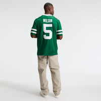 New York Jets Garrett Wilson Nike Legacy Green Team Vapor F.U.S.E. Stitched Limited Jersey