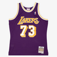 Los Angeles Lakers Mitchell & Ness Dennis Rodman 1998 Road Authentic Jersey - Purple