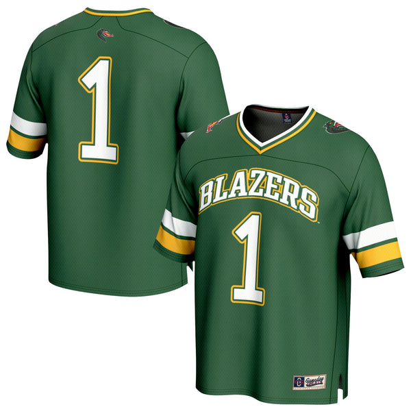 GameDay Greats #1 Green UAB Blazers Lightweight Football Fashion Jersey