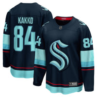Seattle Kraken Kaapo Kakko Fanatics Deep Sea Blue Home Breakaway Player Jersey